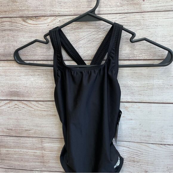 NEW WITH TAGS SPEEDO SOLID SUPER PROBACK ONE PIECE SWIMSUIT IN BLACK - Picture 4 of 7